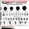 Service Caster 3'' Hard Rubber Wheel Swivel 1-1/2'' Expand Stem Caster Set 2 Brakes, 4PK SCC-EX20S314-HRS-2-PLB-2-112 - alternate 4